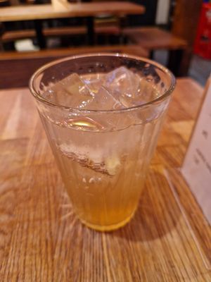 Homemade Ingwer Lemon Ice Tea at Kini in Hamburg