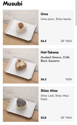 Vegan dishes on the menu at 279 in West Melbourne