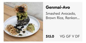 Genmai avo at 279 in West Melbourne
