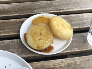 Imo-mochi (potato disks) at 279 in West Melbourne