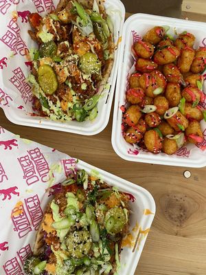 Chick’n Parm Kebab and Garlic Tots at Döner Summer in Hull