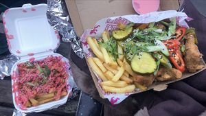 Garlic fried and fried chickn  at Döner Summer in Hull