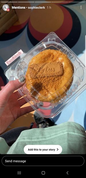 Biscof mega doughnut at Scoff's in Horsforth