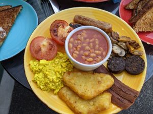 The Scoffalot vegan breakfast at Scoff's in Horsforth