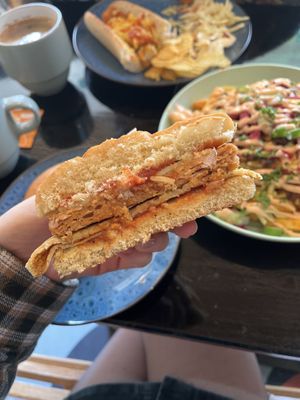 Inside the macscoffin  at Scoff's in Horsforth