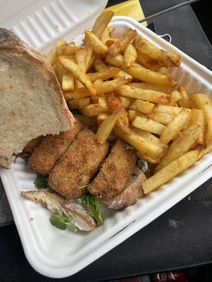 Tofish-finger butty special!  at Scoff's in Horsforth