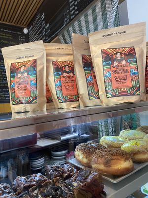 Coffee and doughnuts anyone?  at Scoff's in Horsforth