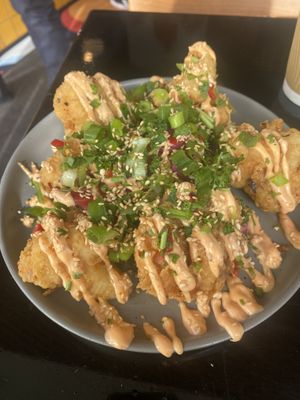 New menu! Bang Bang Cauliflower   at Scoff's in Horsforth