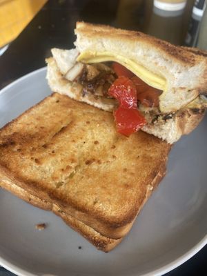 New menu item! Honea’ Chickin’ sandwich  at Scoff's in Horsforth