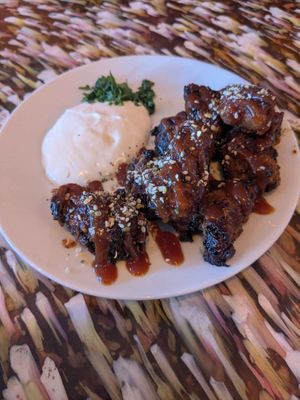 BBQ Sticky Wings at Scoff's in Horsforth