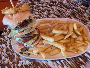 Scrappy Doo Burger at Scoff's in Horsforth