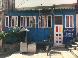   at Ashish Cafe in Varanasi
