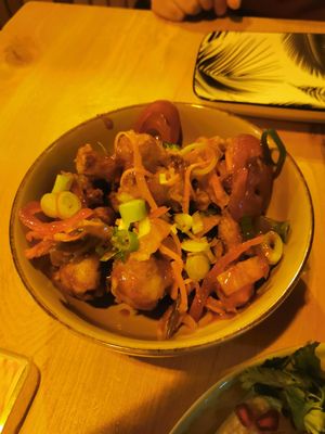 De gefrituurde bloemkool at WIT-LOF in Den Burg