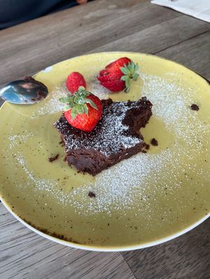 Sweet potato brownie   at Nicolau in Porto