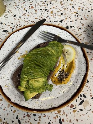 avo toast  at Nicolau in Porto