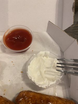 Vegan Mayo!  at The Friar Tuck in Cirencester