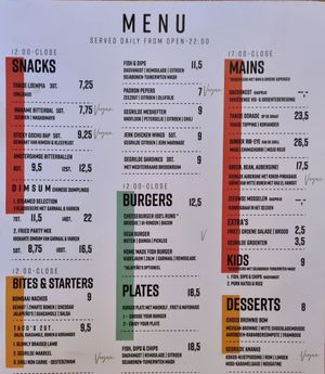 For dinner, plenty of options, we are definitely coming back! at BomBaai Strandbar in Westkapelle