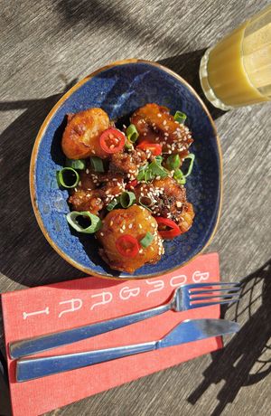 KFC - Korean fried cauliflower at BomBaai Strandbar in Westkapelle