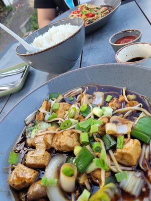 Tofu Mushroom und Pak Choi   at Mandarin in Hildesheim