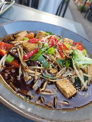 Tofu Mushroom Chop Suey  at Mandarin in Hildesheim