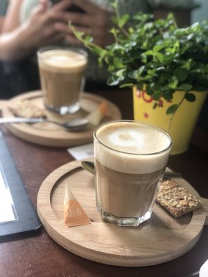 Cappuccino with oat milk at Bloom Coffeebar in Vlissingen