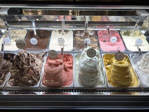 Clearly marked vegan options  at Golda in Ramat Gan