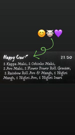 A Sushi Plate named like this App 👏🏼 at Be Heroes in Zurich