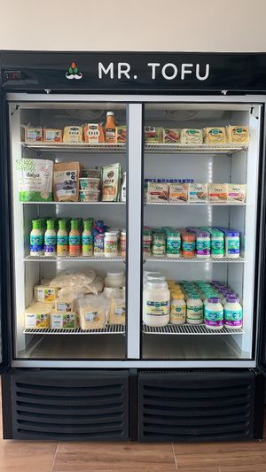 Variety of lactose free products at Mr. Tofu in Aguascalientes