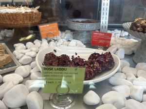 Plant-based laddu  at PONDiCHERi Bake Lab in Houston