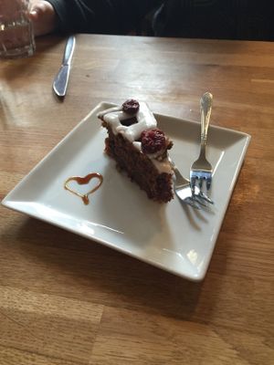 Dessert - carrot/spice cake at Cafe Gaya in Aarhus