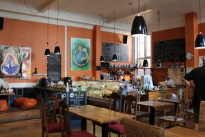 indoor seatings at Cafe Gaya in Aarhus