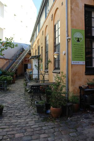 nice outdoor seatings at Cafe Gaya in Aarhus