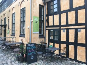 Outside at Cafe Gaya in Aarhus