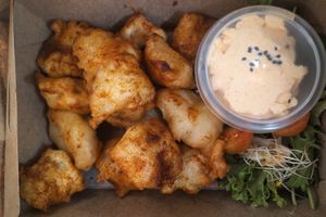 King Oyster Mushroom Scallops! at Little Digs in Fortitude Valley