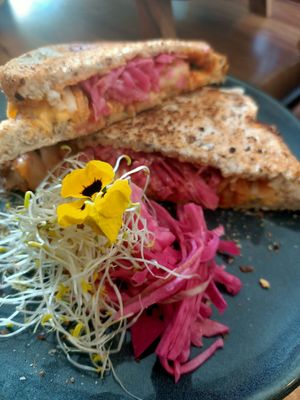 Kimchi Toastie at Little Digs in Fortitude Valley