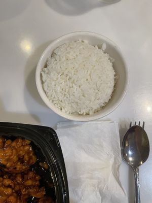 White rice  at Chinatown Garden in Washington
