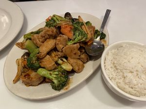 Hunan “beef" at Chinatown Garden in Washington