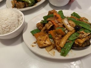 Home style fried tofu at Chinatown Garden in Washington