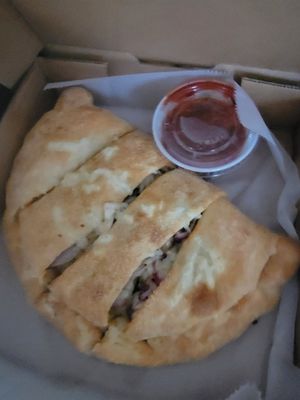 Vegan Calzone at Promise Pizza in Round Rock