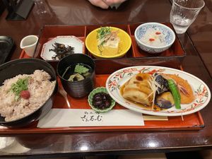 The vegan meal  at Shizenshoku Sunroom in Tokyo