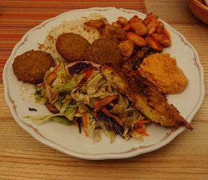Vegan plate at Bei Taki in Munich