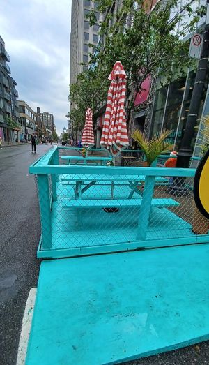 La terrasse at La Graine Brulée in Montreal