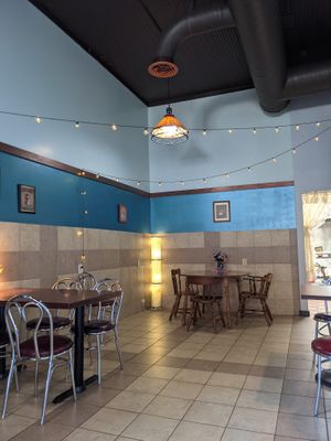Tables at the back at Curiosi-Tea House in Winona