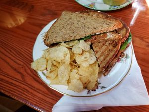 Pastrami sandwich at Curiosi-Tea House in Winona