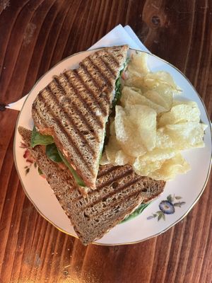 Pastrami on wheat  at Curiosi-Tea House in Winona
