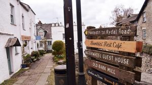We're a little tucked away here in Ambleside, but look for the signs and good things will come. at Bumbles' Rest Cafe in Ambleside