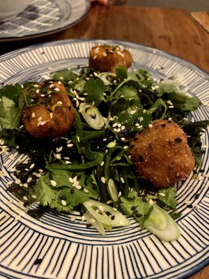 Crispy Tofu Wakamame at El Corazon in Santa Teresa