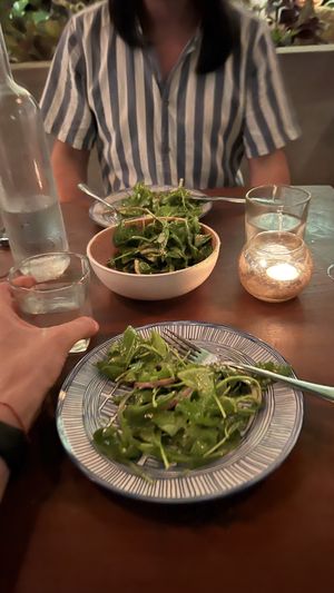Arugula salad   at El Corazon in Santa Teresa