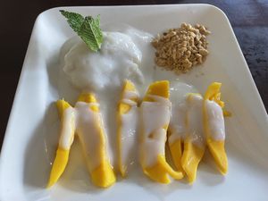 Mango sticky rice   at Thai Sapa in Springdale