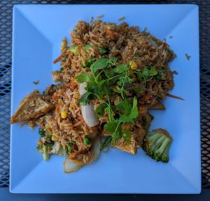 fried rice with tofu at Thai Sapa in Springdale